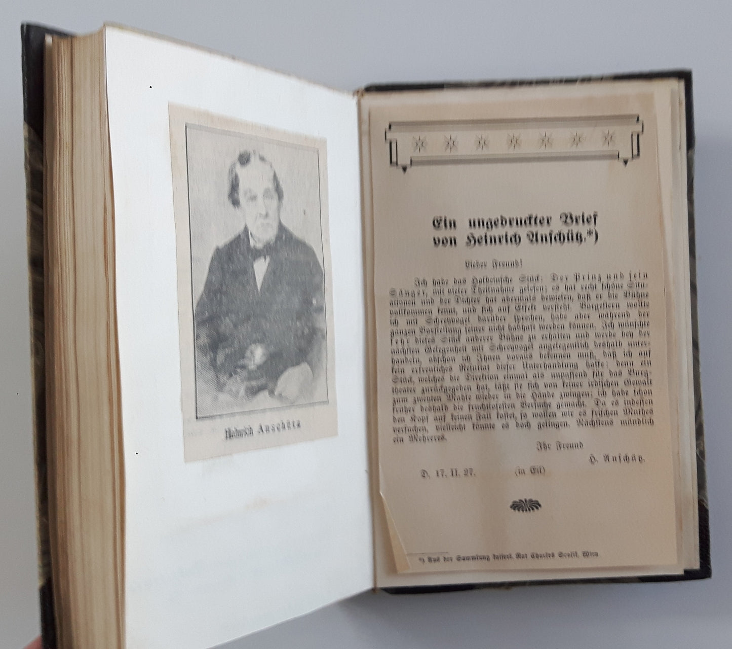 Heinrich Anschütz, Wien 1866