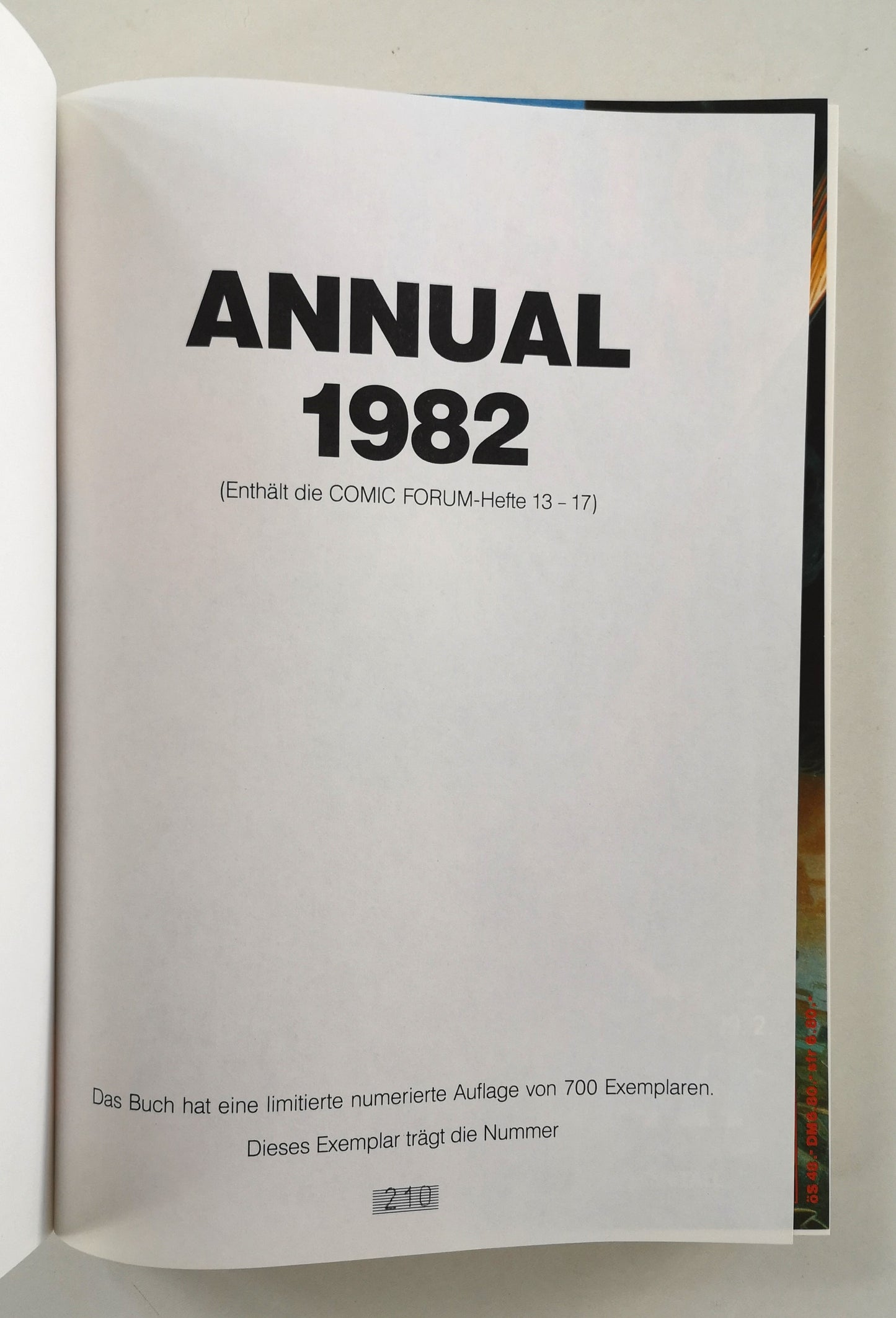 Comic Forum - 4 Bände (limitierte Auflage)