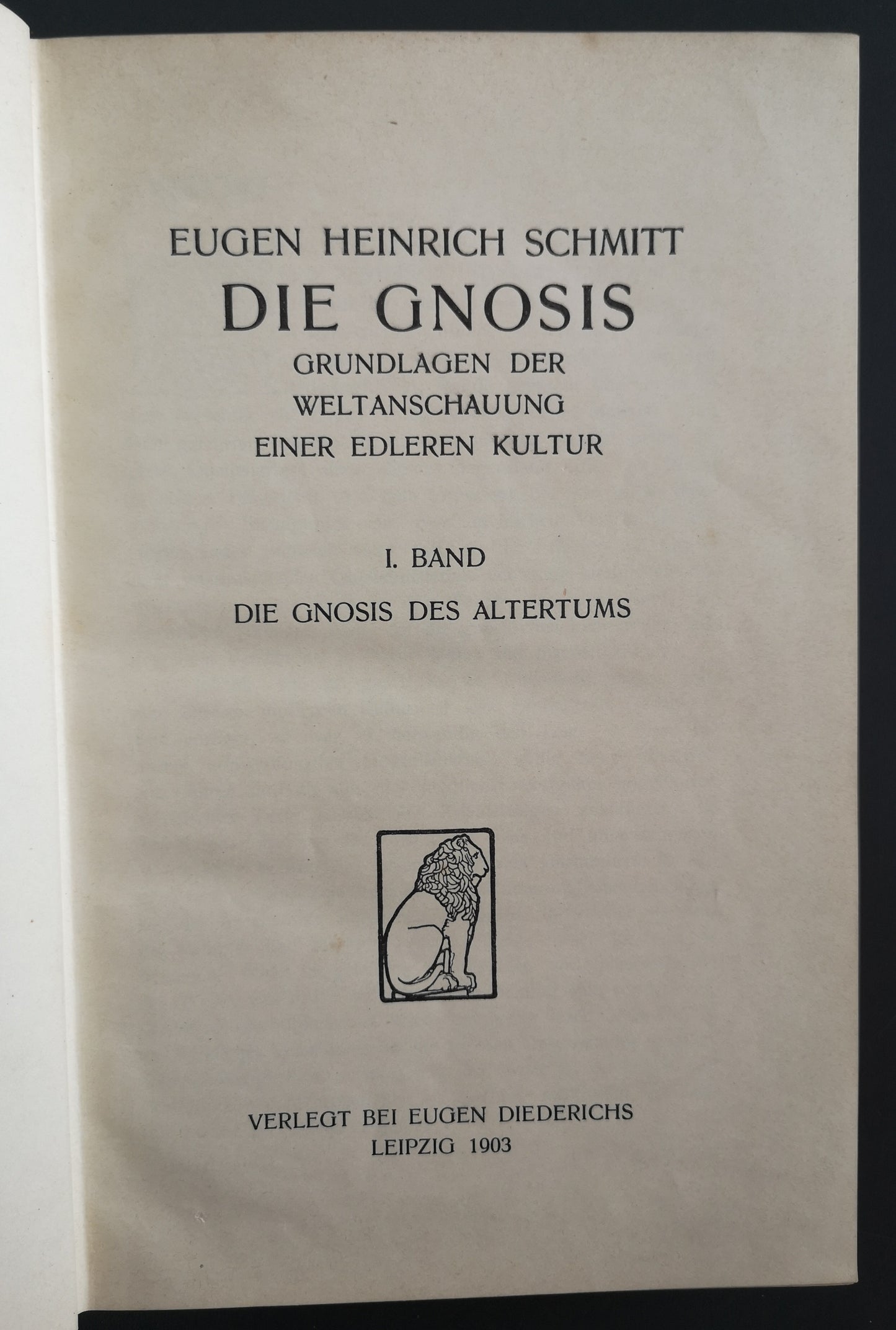 Die GNOSIS - "Die Gnosis des Altertums"