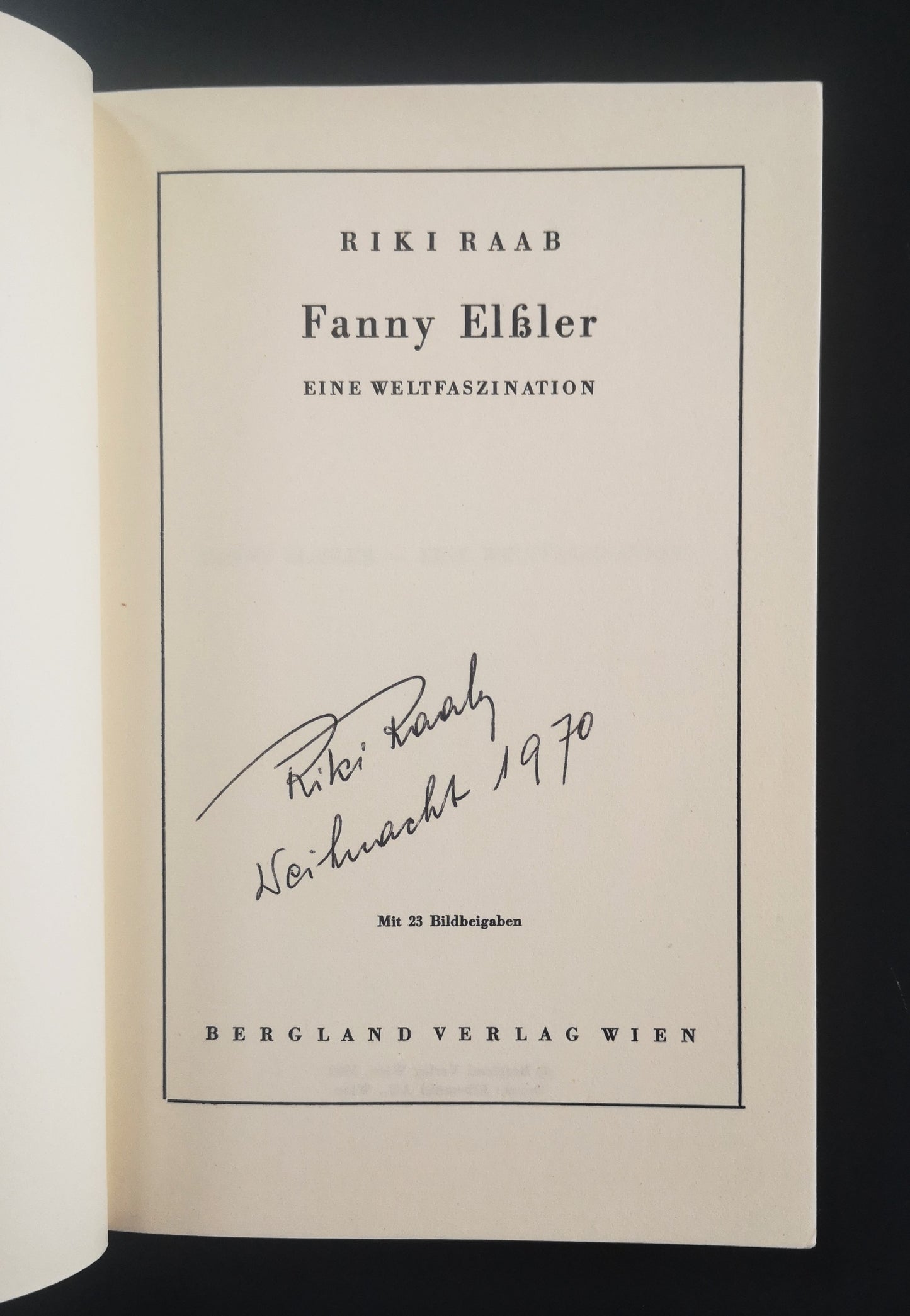 Fanny Elßler - Signiert