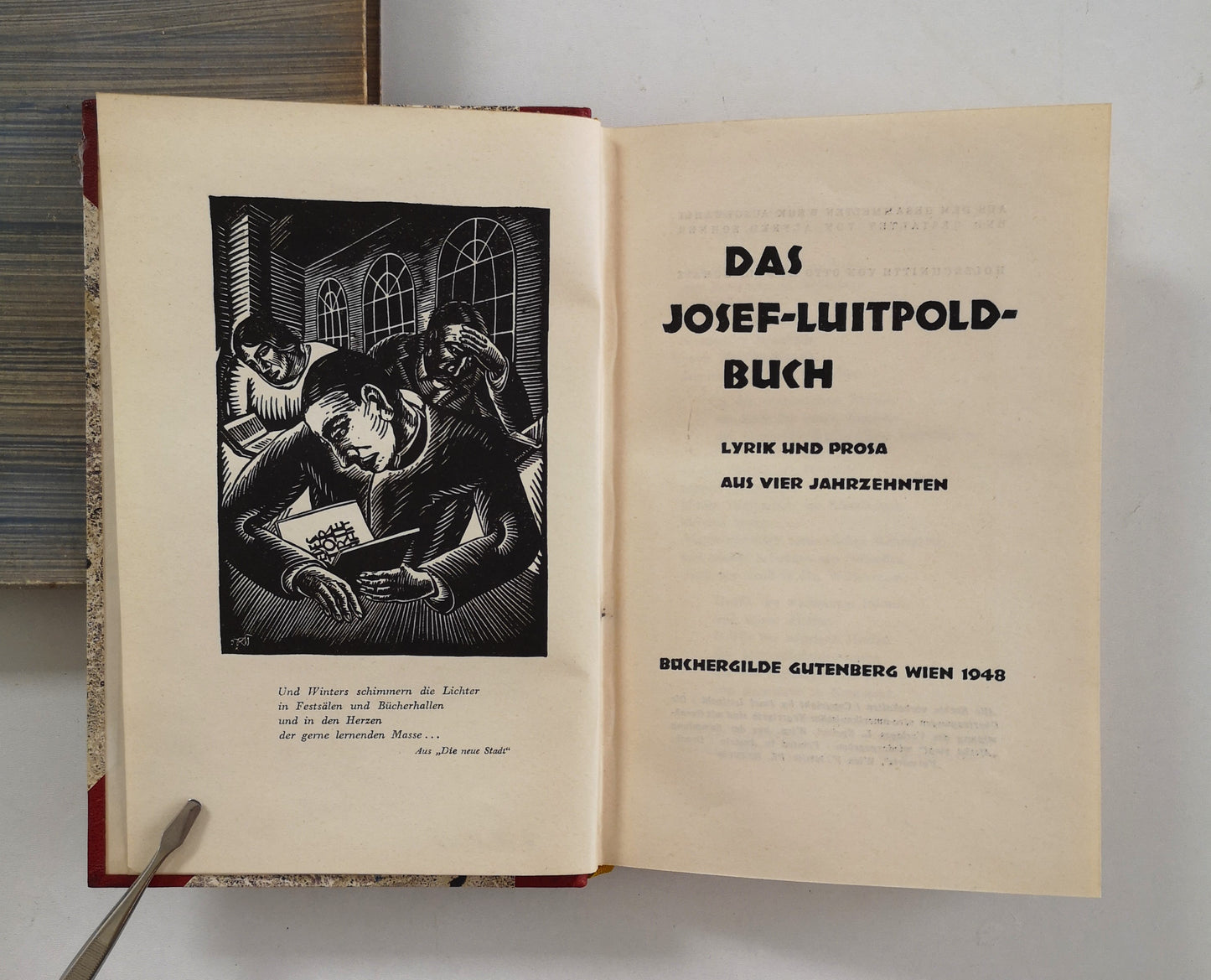 Das Josef-Luitbold Buch - Widmungsexemplar Josef Luitpold an Karl SEITZ (1949)