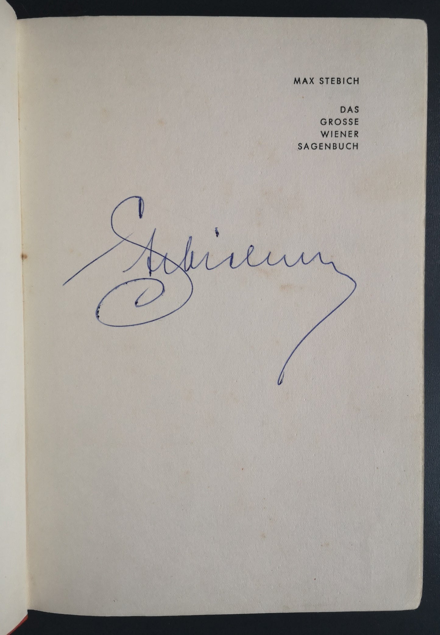 Das grosse Wiener Sagenbuch - SIGNIERT