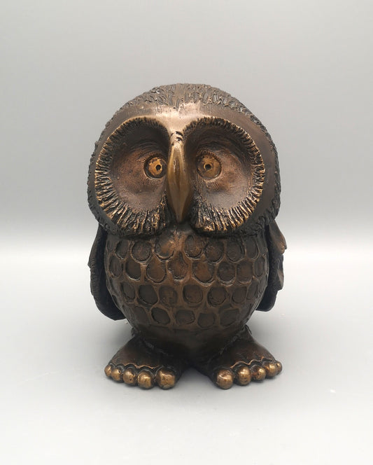 Gottfried Kumpf Bronze Eule