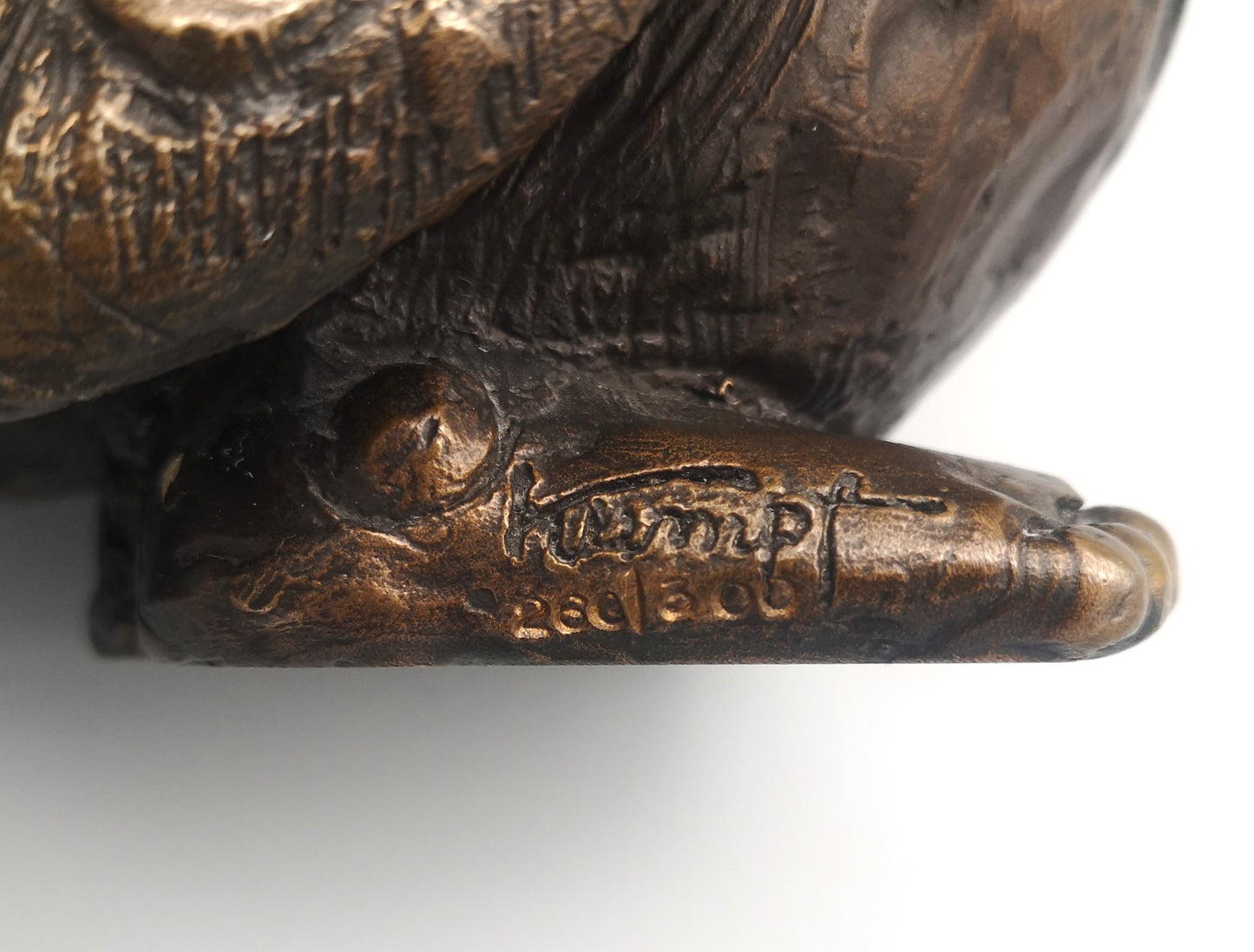 Gottfried Kumpf Bronze Eule