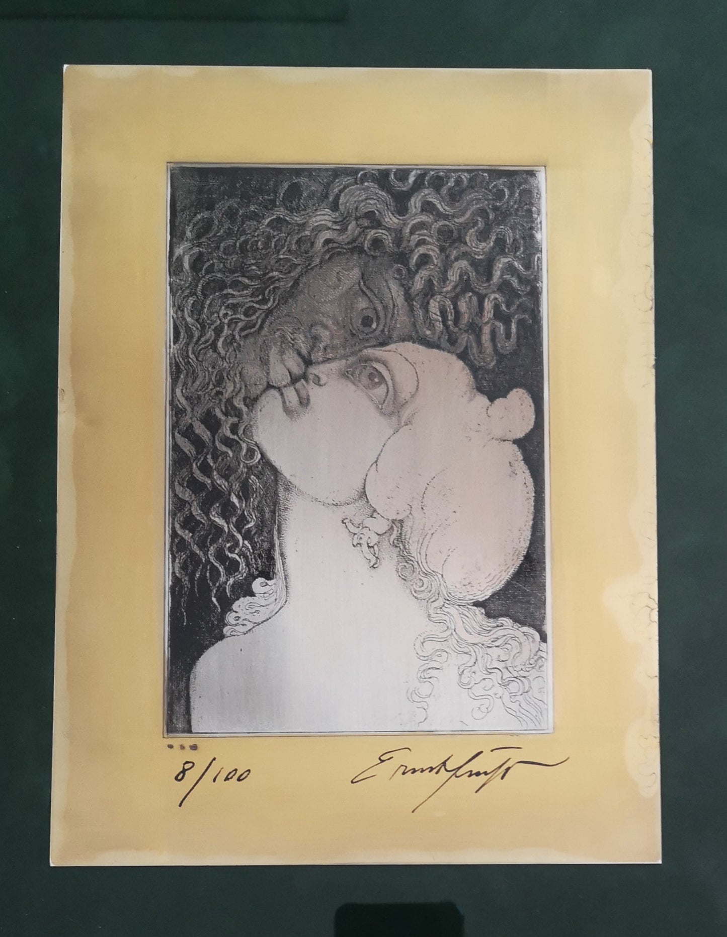 Ernst Fuchs - Kuß des Pan