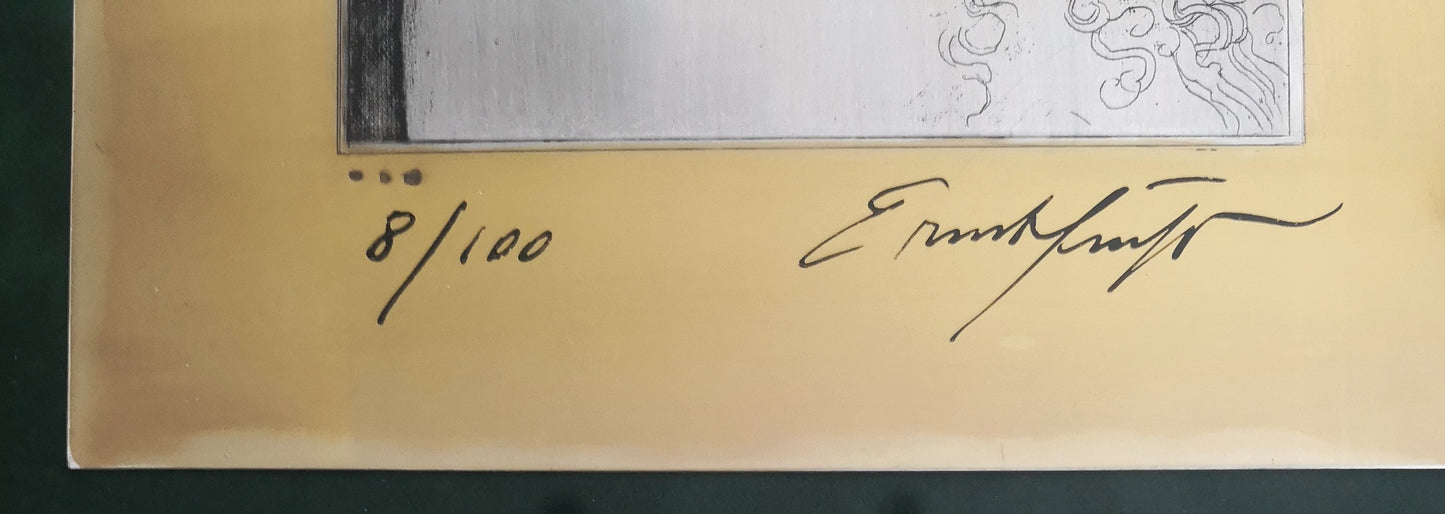 Ernst Fuchs - Kuß des Pan