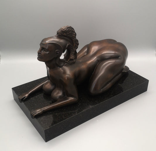 Ernst Fuchs Bronze Sphinx
