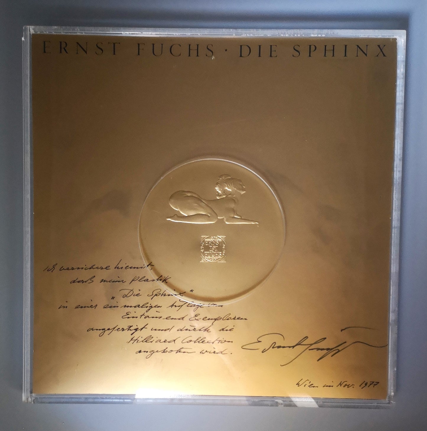 Ernst Fuchs Bronze Sphinx