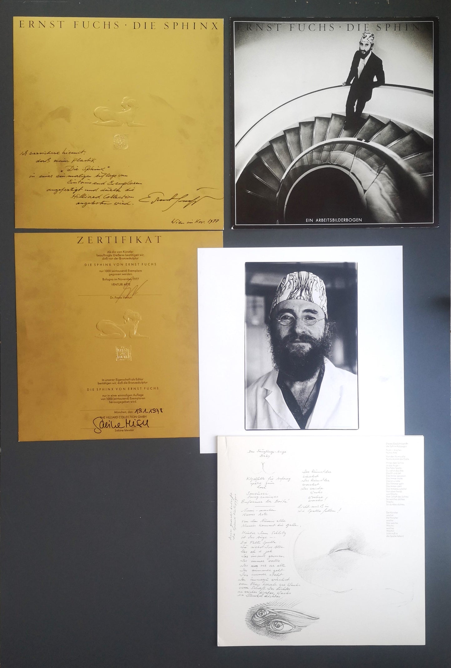 Ernst Fuchs Bronze Sphinx